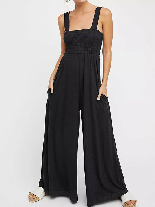 Elegant Solid Color Sleeveless Jumpsuits | CozyCouture® - Stringspeed