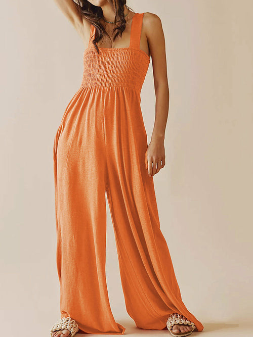 Elegant Solid Color Sleeveless Jumpsuits | CozyCouture® - Stringspeed