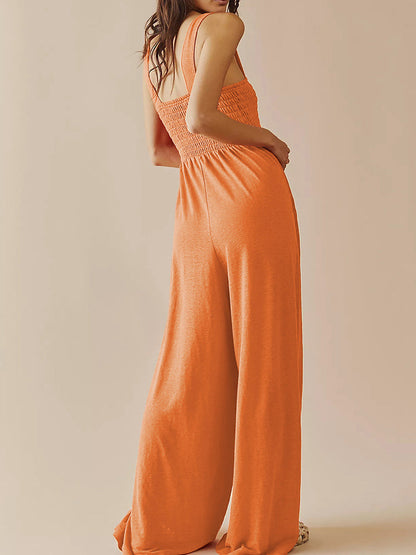 Elegant Solid Color Sleeveless Jumpsuits | CozyCouture® - Stringspeed