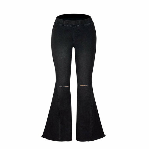 Elastic Band Stretch Casual High Waist Vintage Streetwear Wide Leg | CozyCouture® - Stringspeed