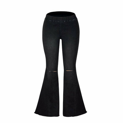 Elastic Band Stretch Casual High Waist Vintage Streetwear Wide Leg | CozyCouture® - Stringspeed