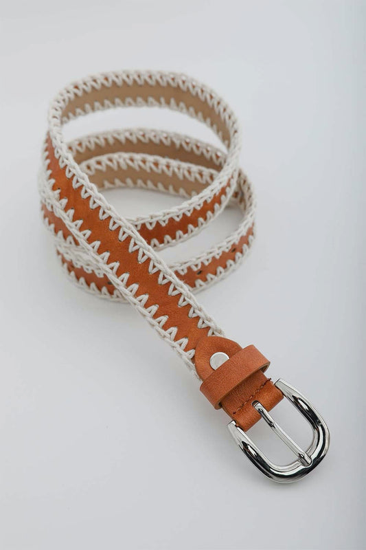 Crochet Vegan Leather Belt | CozyCouture® - Stringspeed