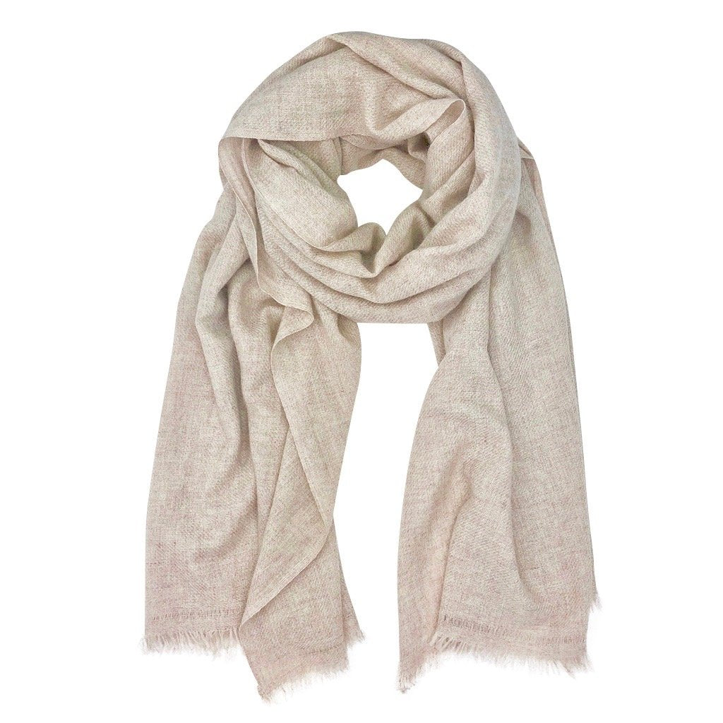 Blush Handloom Cashmere Scarf | CozyCouture® - Stringspeed