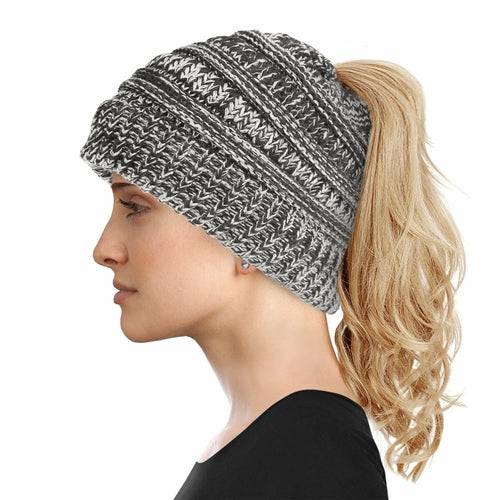 Ponytail Beanie | CozyCouture® - Stringspeed