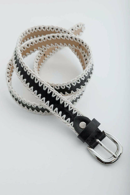 Crochet Vegan Leather Belt | CozyCouture® - Stringspeed