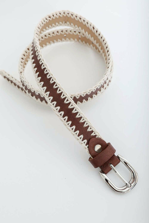 Crochet Vegan Leather Belt | CozyCouture® - Stringspeed