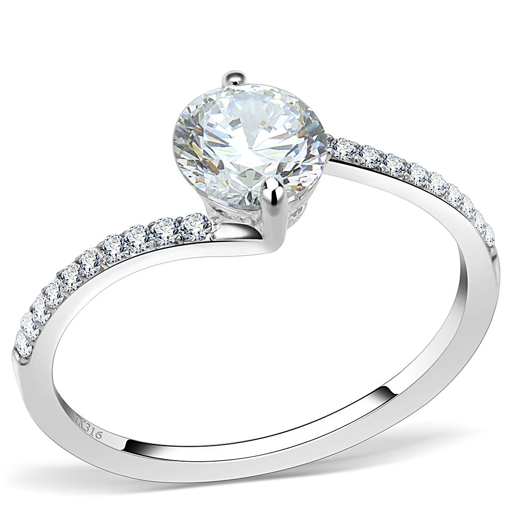 Round Cut Ring with AAA Grade CZ lined band | CozyCouture® - Stringspeed