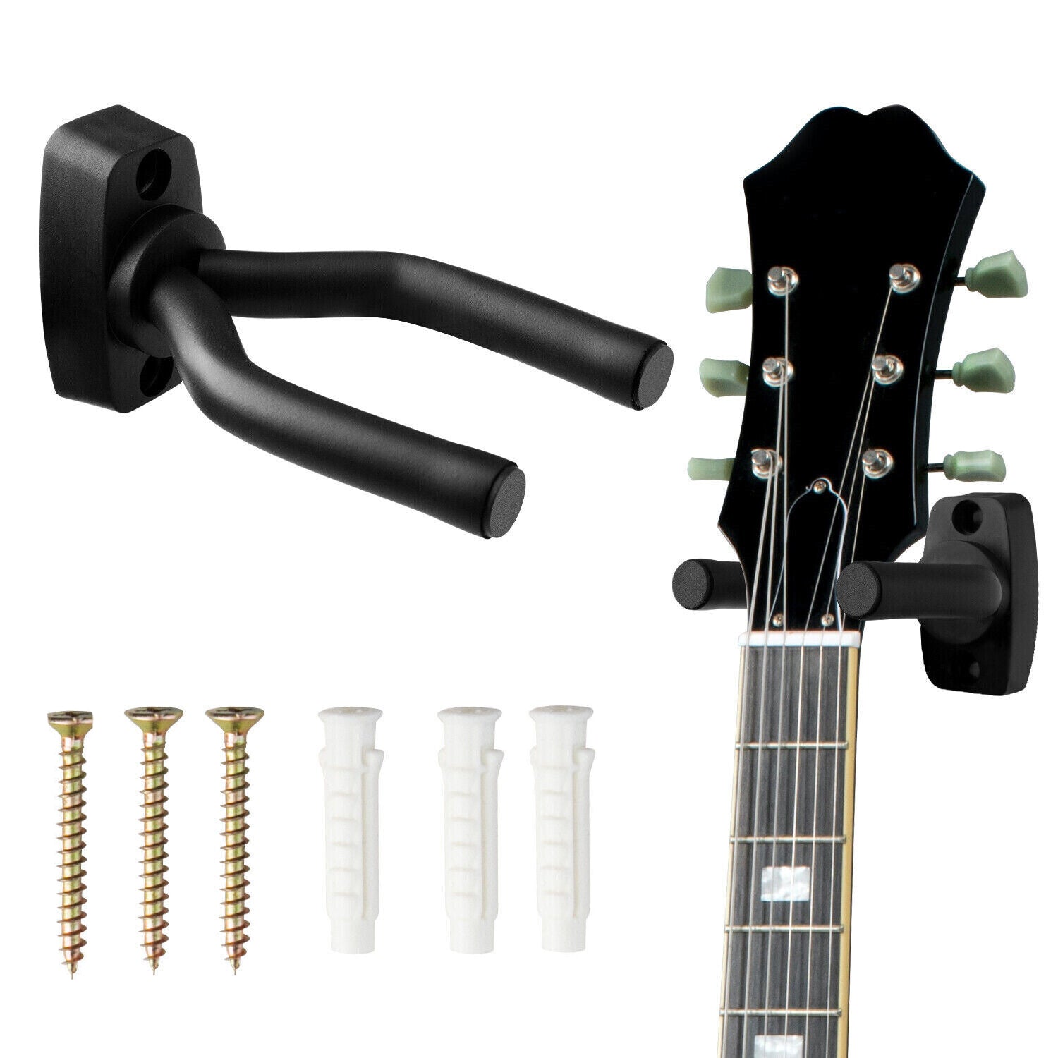 Guitar Wall Mount Metal Guitar Hanger with Rotatable Hook | EastTone® - Stringspeed