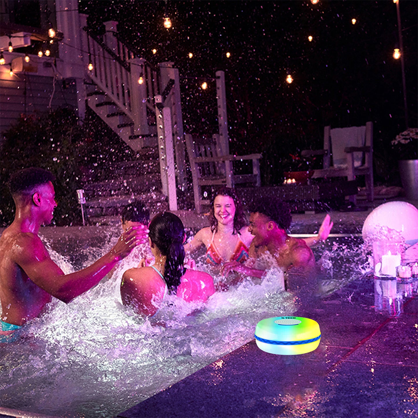 Floating LED Pool Speaker | TechTonic® - Stringspeed