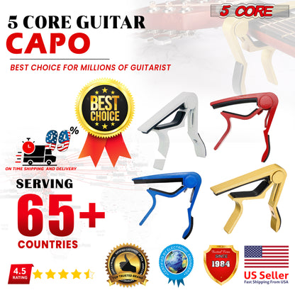 Guitar Capo Combo 4Pcs | EastTone® - Stringspeed