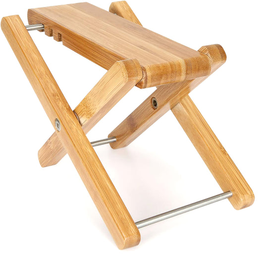 Wood Guitar Footstool 3-Position Adjustable | EastTone® - Stringspeed