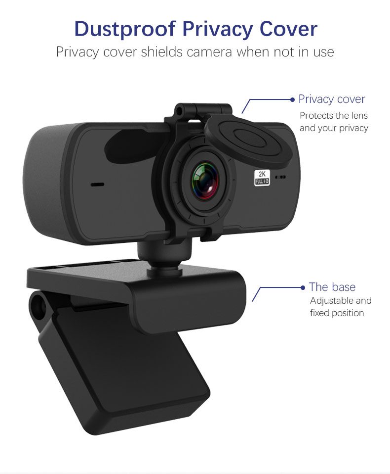 Webcam 2K Full HD 1080P Web Camera Autofocus With Microphone | TechTonic® - Stringspeed