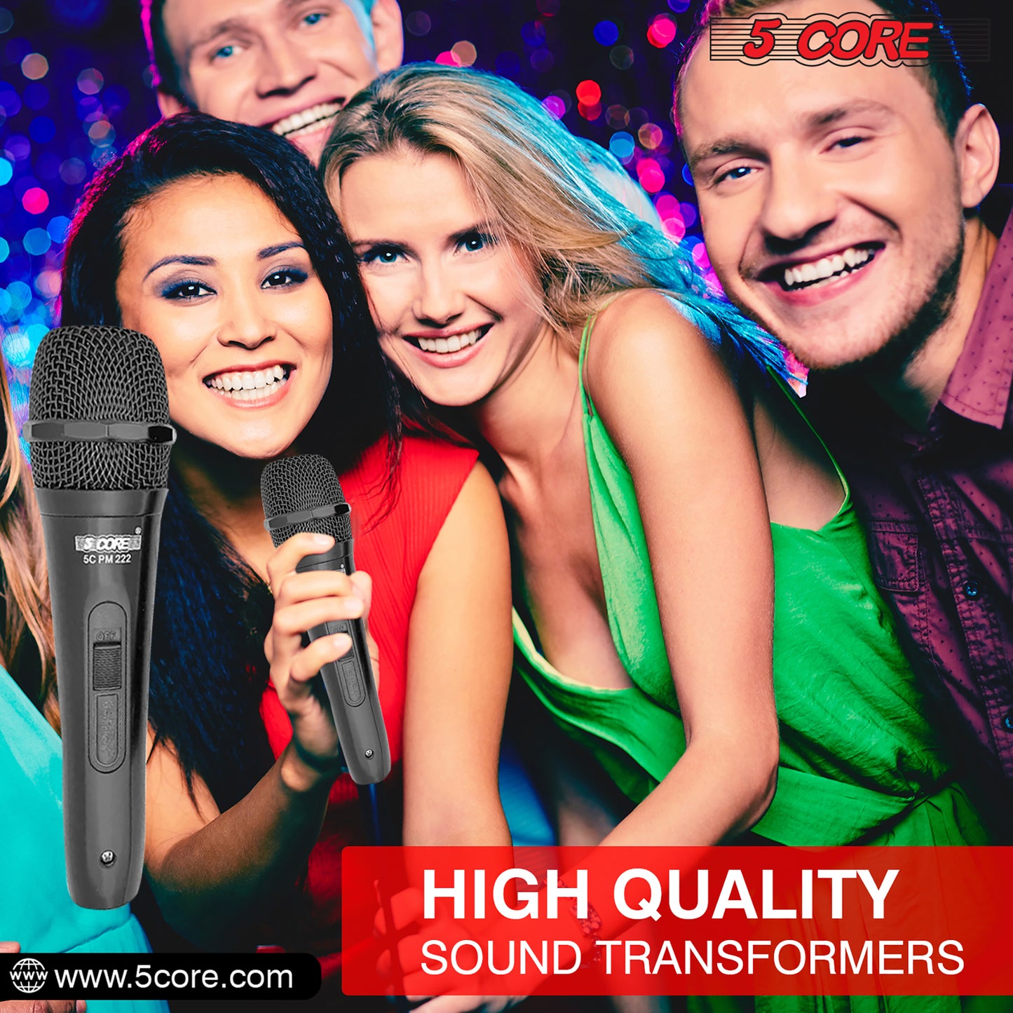 5 Core Professional Dynamic Cardiod Microphone | EastTone® - Stringspeed