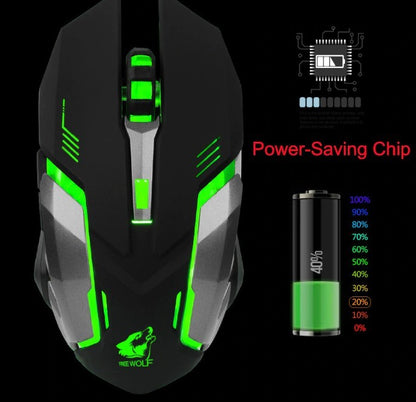 Stealth 7 Wireless Silent LED Gaming Mouse | TechTonic® - Stringspeed