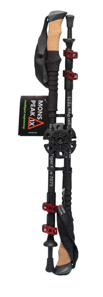 Mons Peak IX Tiger Paw 7075 Trekking Poles | ERGOHeal® - Stringspeed