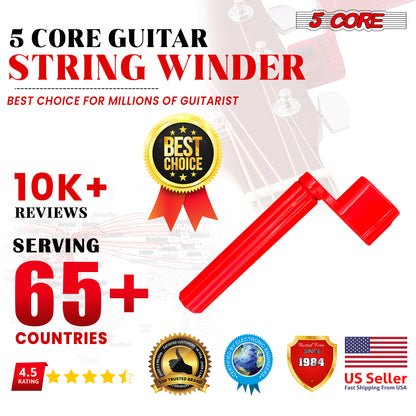 Guitar String Winder & Bridge Pin Remover (6PCS) | EastTone® - Stringspeed