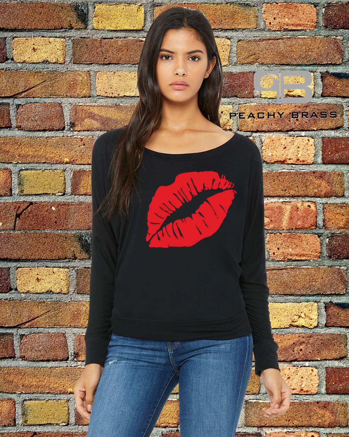 Off Shoulder Lips Shirt | CozyCouture® - Stringspeed