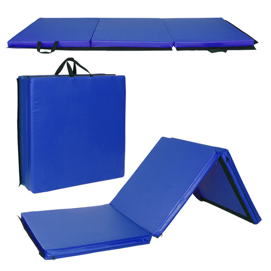 55"x24"x1.2" Tri-fold Gymnastics Yoga Mat with Hand Buckle | ERGOHeal® - Stringspeed