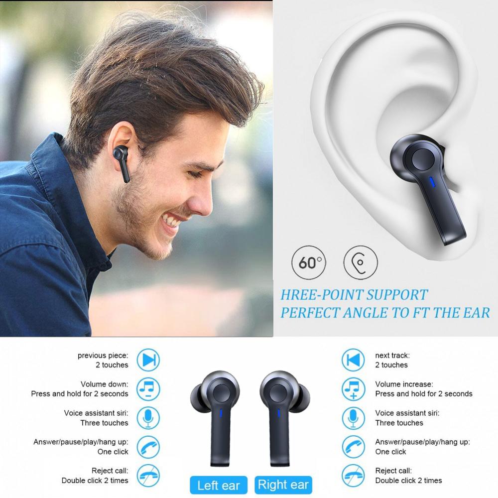 LED Display Wireless Earbuds | TechTonic® - Stringspeed