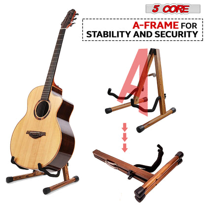 Wood Guitar Floor Stand | EastTone® - Stringspeed