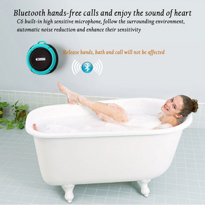 Mini Portable Waterproof Bluetooth Speaker with Suction Cup | TechTonic® - Stringspeed