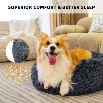 Pet Beds for Cats Dog Bed Washable Anti Anxiety Fluffy Dog Bed | PetPals® - Stringspeed