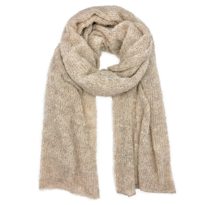 Almond Ultra Plush Alpaca Scarf | CozyCouture® - Stringspeed