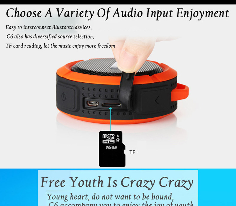 Mini Portable Waterproof Bluetooth Speaker with Suction Cup | TechTonic® - Stringspeed