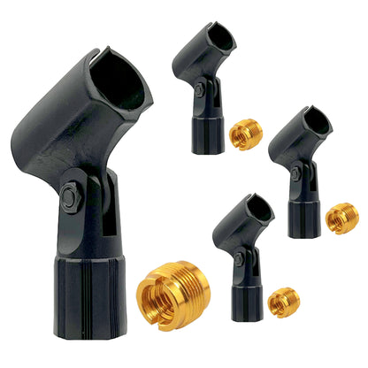 4-Pack Heavy Duty Adjustable Microphone Clip | EastTone® - Stringspeed