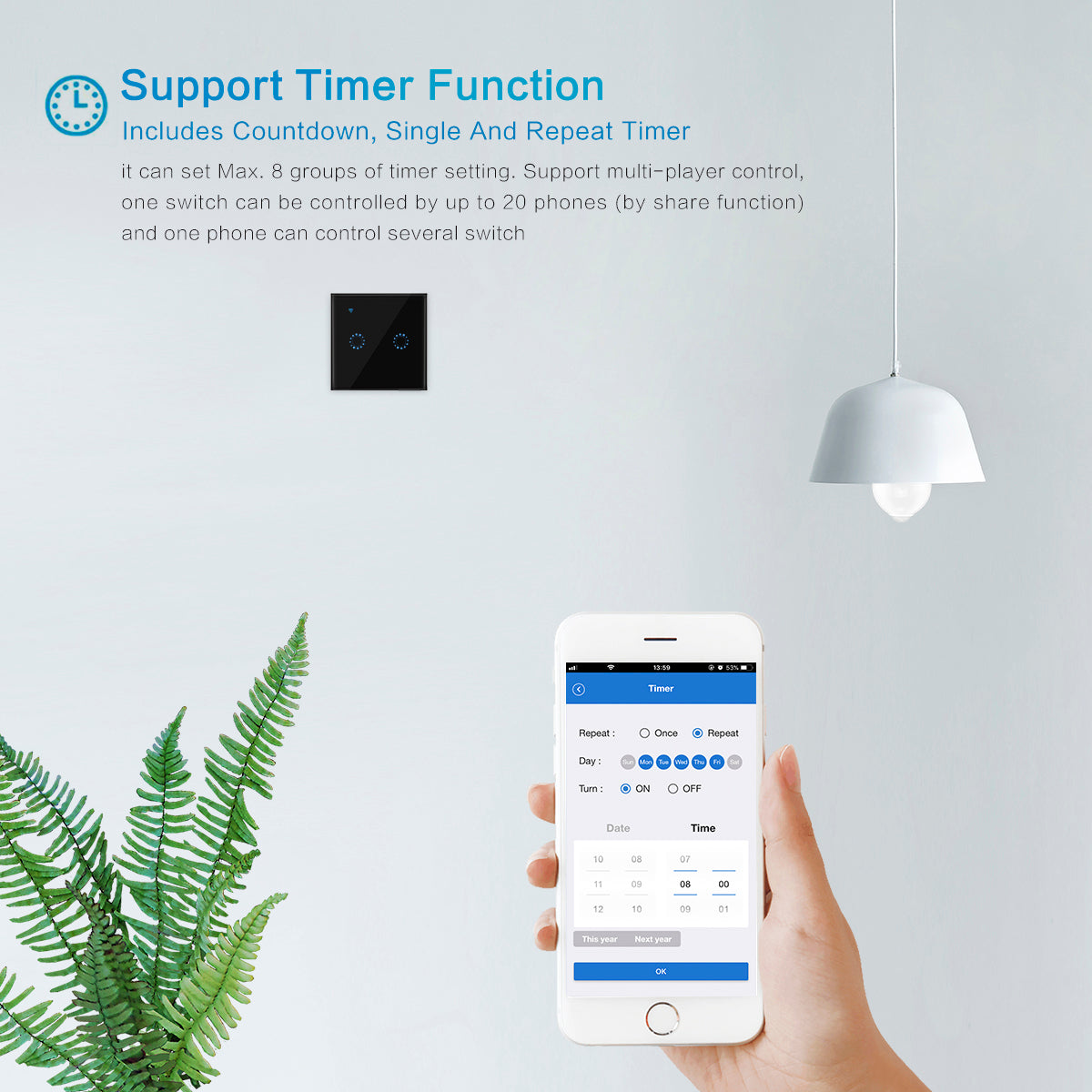 Smart Home Touch Light Switch | - Stringspeed
