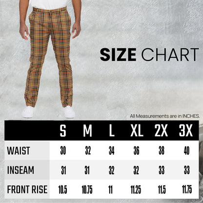 Plaid Slim Fit Trouser Pants | BespokeBrothers® - Stringspeed