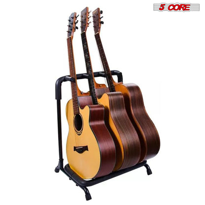 3-Space Multi-Guitar Folding Rack Stand | EastTone® - Stringspeed