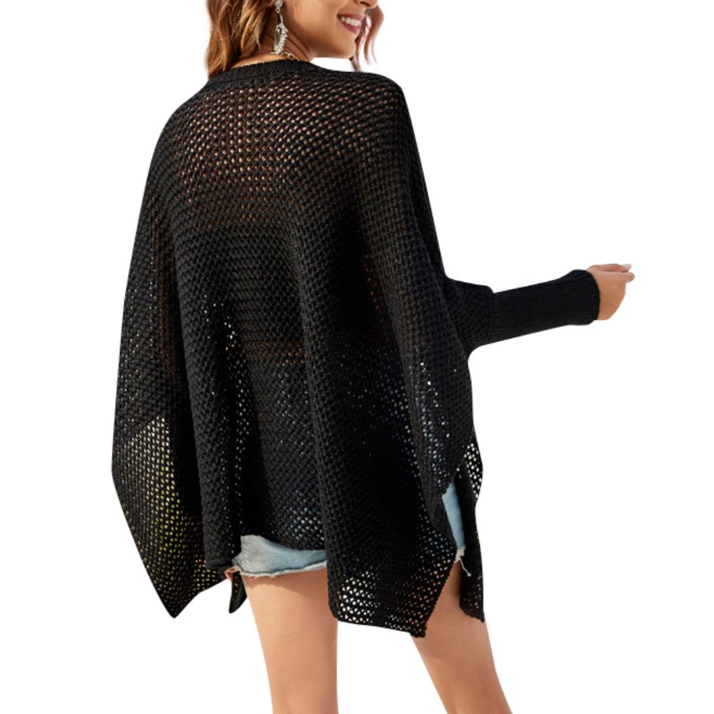 Boxy Batwing Open Knit Sweater | CozyCouture® - Stringspeed