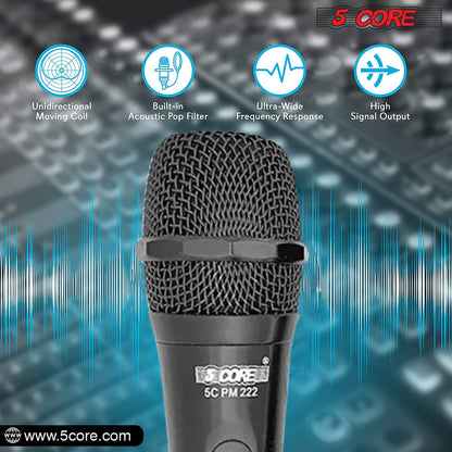 5 Core Professional Dynamic Cardiod Microphone | EastTone® - Stringspeed