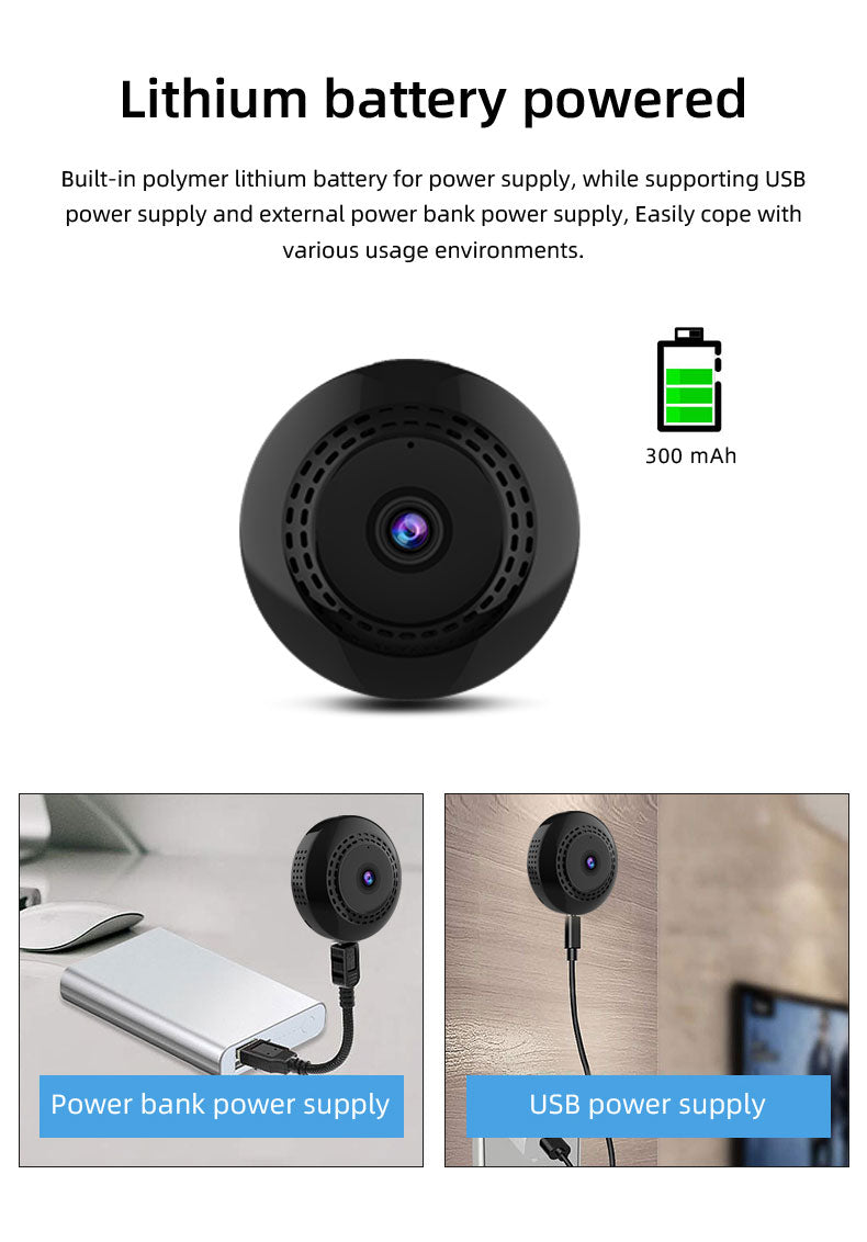 WiFi 1080P Wireless Night Vision Mini Security Camera | TechTonic® - Stringspeed