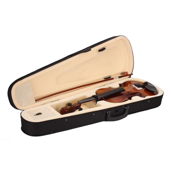 4/4 Acoustic Violin Case Bow Rosin Natural - Stringspeed