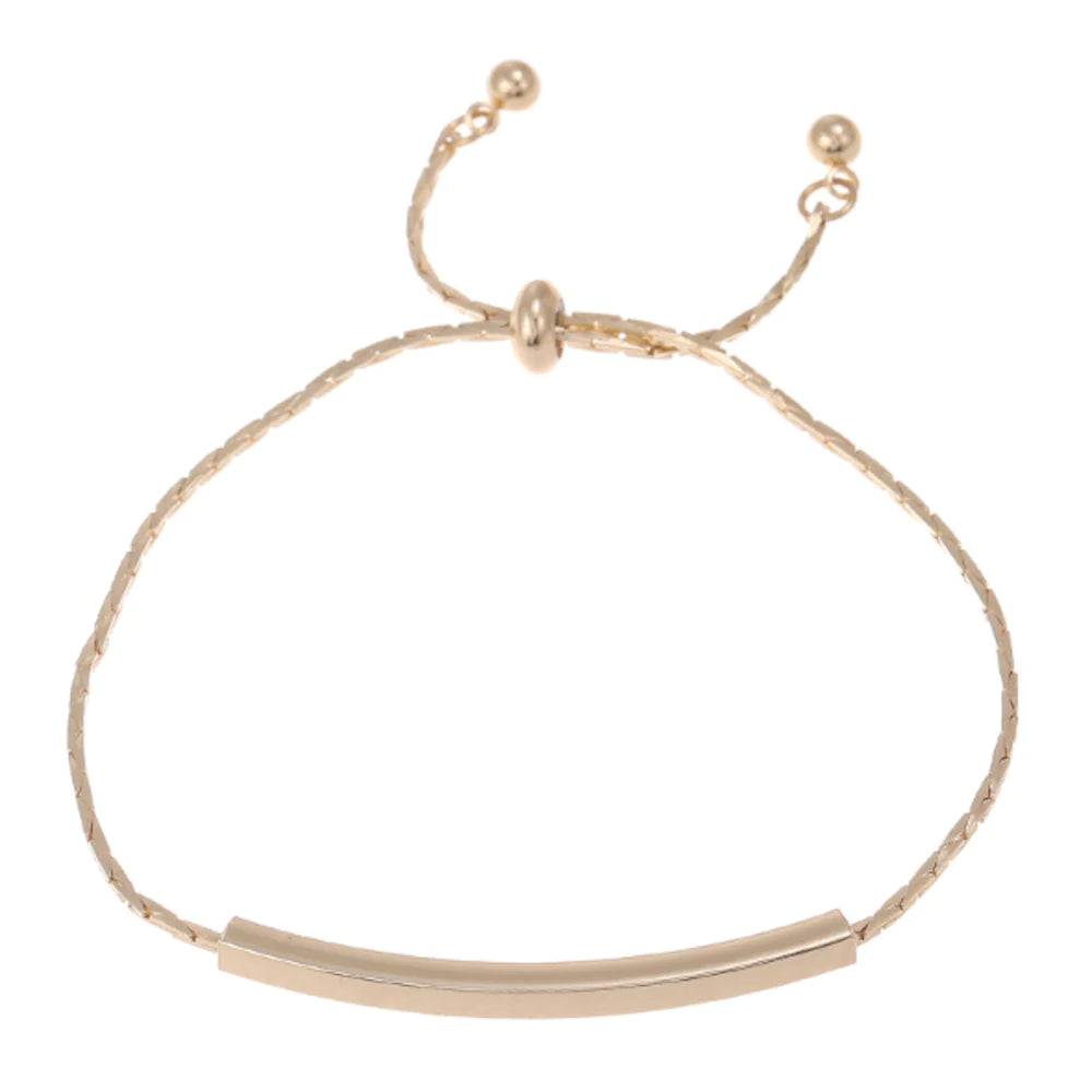 Womens Knotted Gold Bar Bracelet | CozyCouture® - Stringspeed