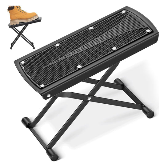 Black Adjustable Guitar Foot Rest | EastTone® - Stringspeed