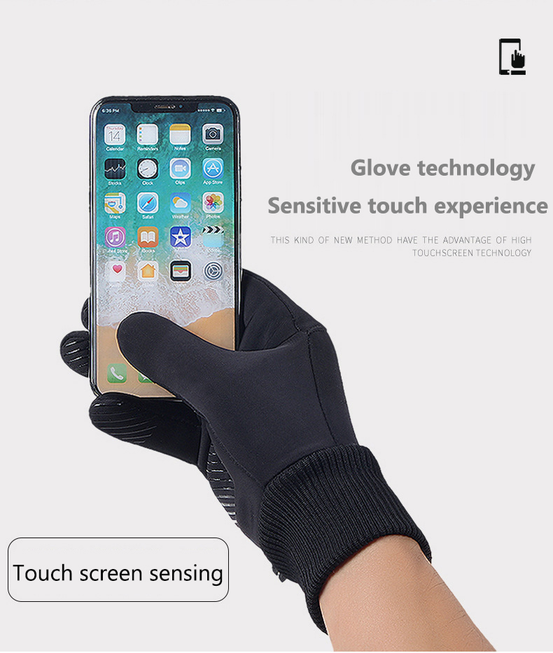 Touch Screen Fleece Non-slip Winter Gloves | BespokeBrothers® - Stringspeed