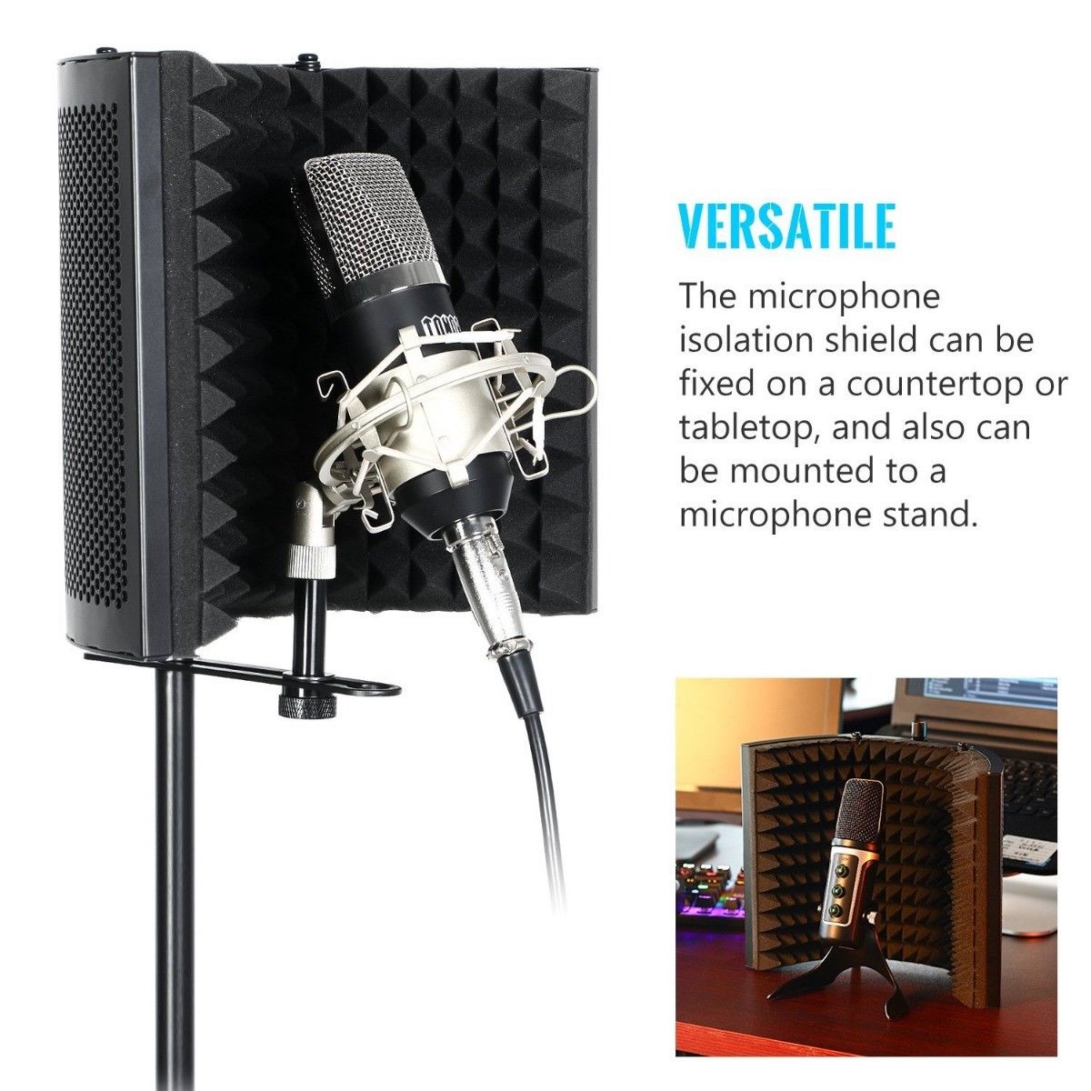Microphone Isolation Shield | EastTone® - Stringspeed