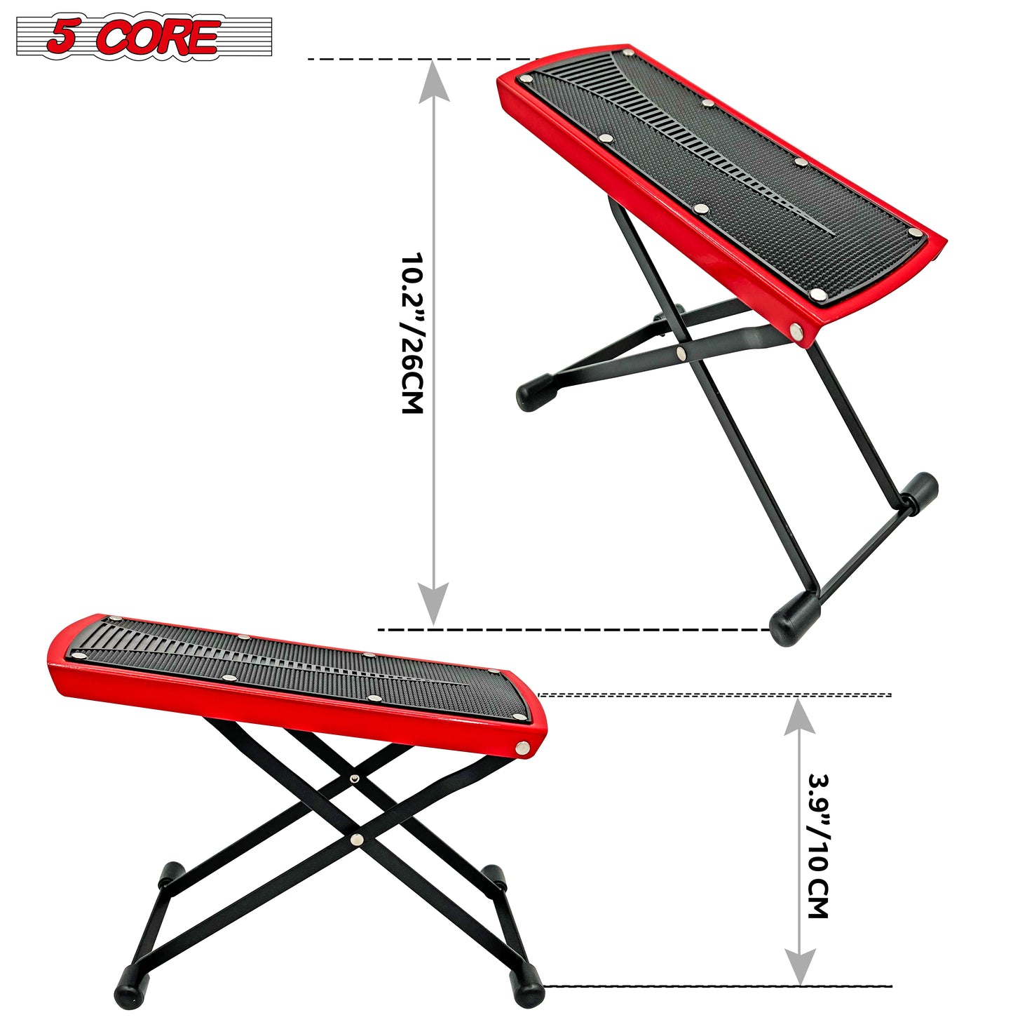 Guitar Footstool with 6-Level Height | EastTone® - Stringspeed