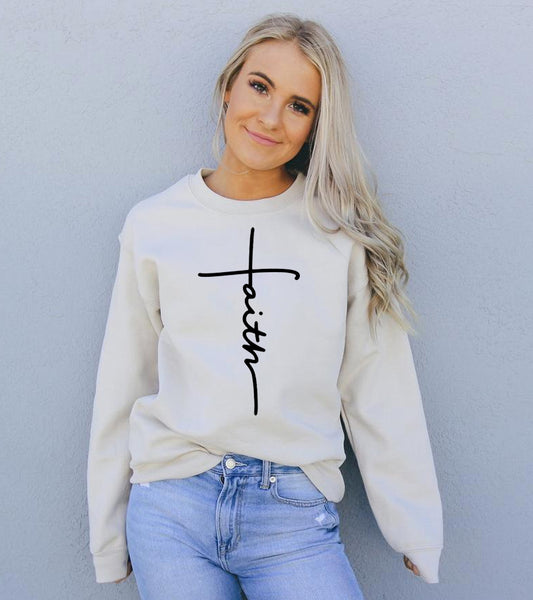 Faith Sweatshirt | CozyCouture® - Stringspeed