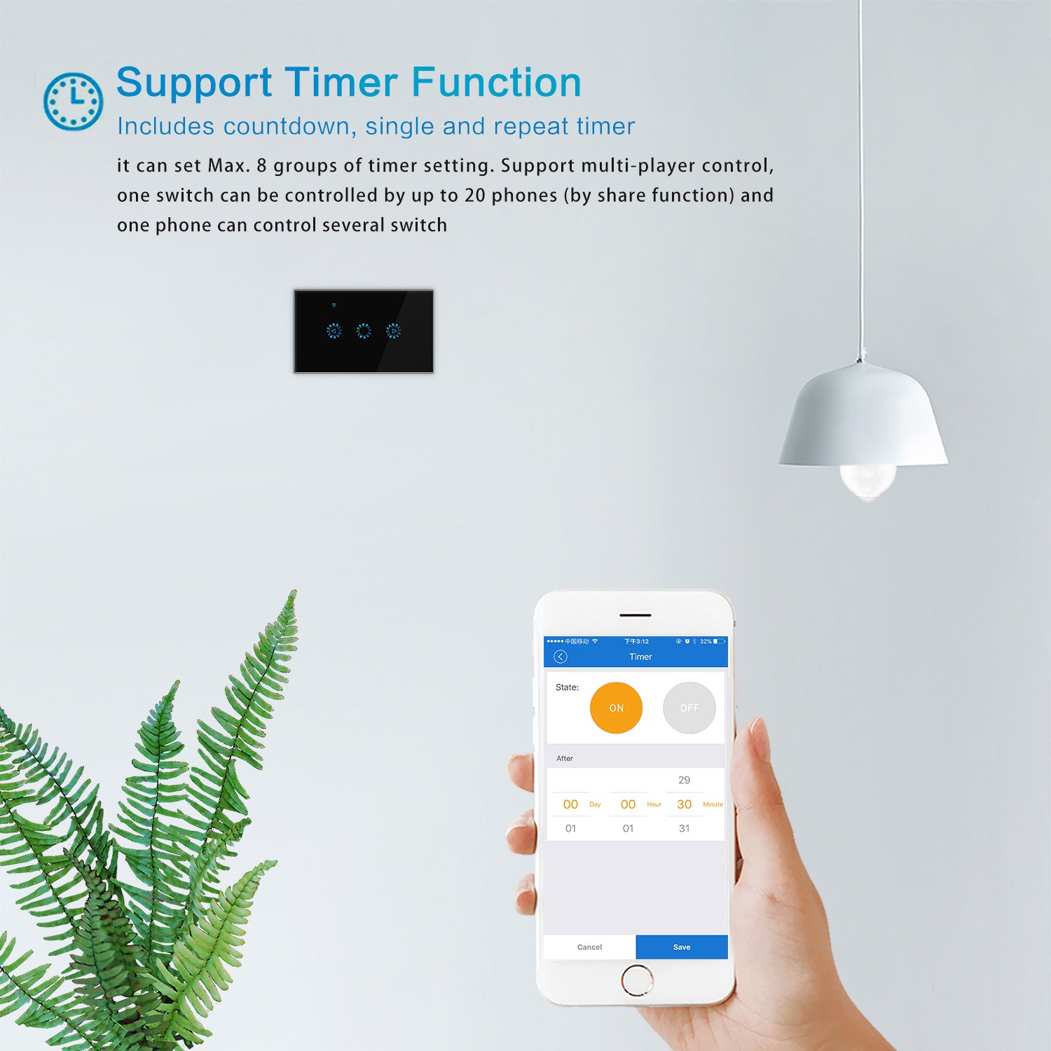 Smart Wifi Light Switch Control | TechTonic® - Stringspeed