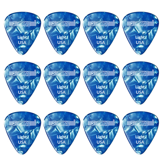 Guitar Picks 12 Pcs Light Gauge Picks | EastTone® - Stringspeed