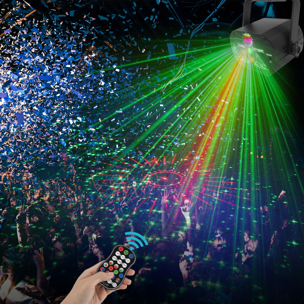 Mini RGB Disco Light LED Laser Stage Projector | TechTonic® - Stringspeed