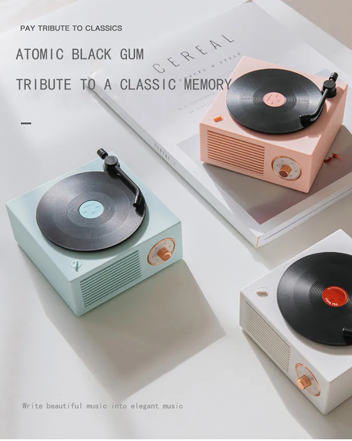 Retro Mini Vinyl Records Wireless Bluetooth Speakers - Stringspeed