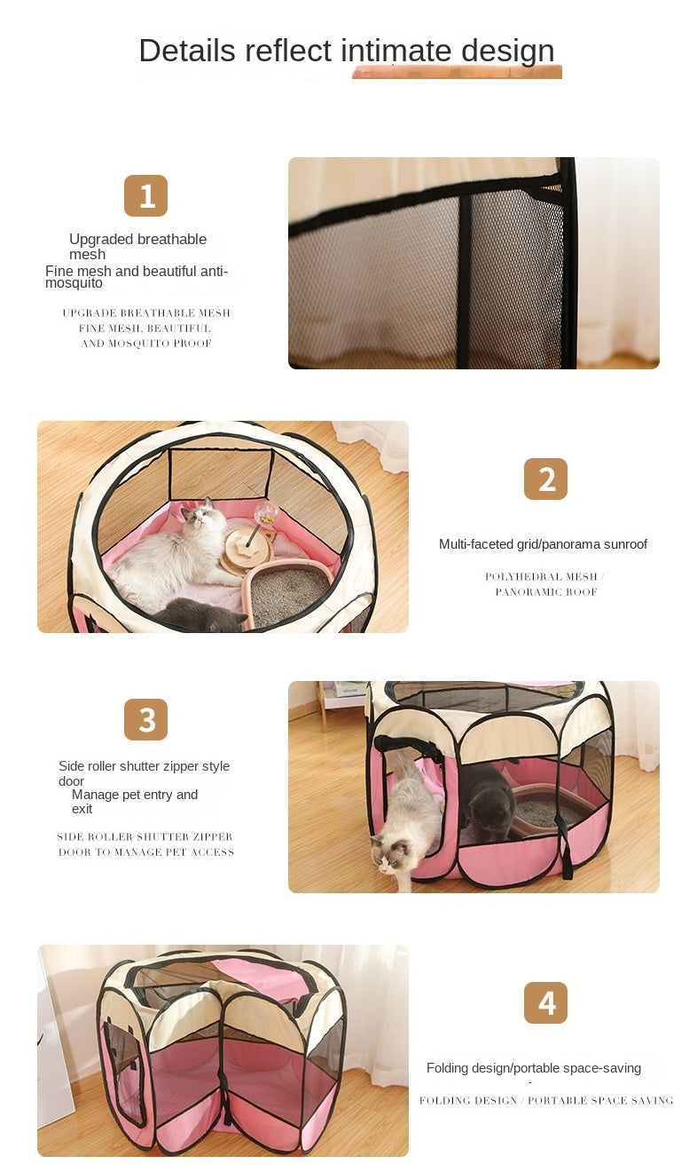 Portable Foldable Pet Playpen | PetPals® - Stringspeed