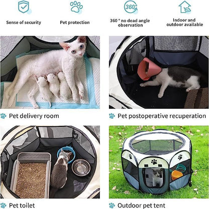 Portable Foldable Pet Playpen | PetPals® - Stringspeed