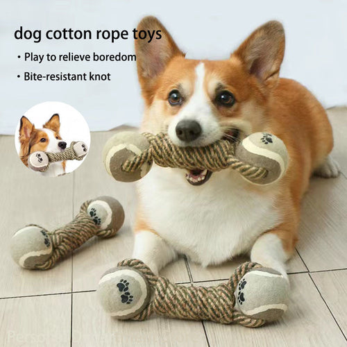 Interactive Cotton Rope Dog Toy | PetPals® - Stringspeed