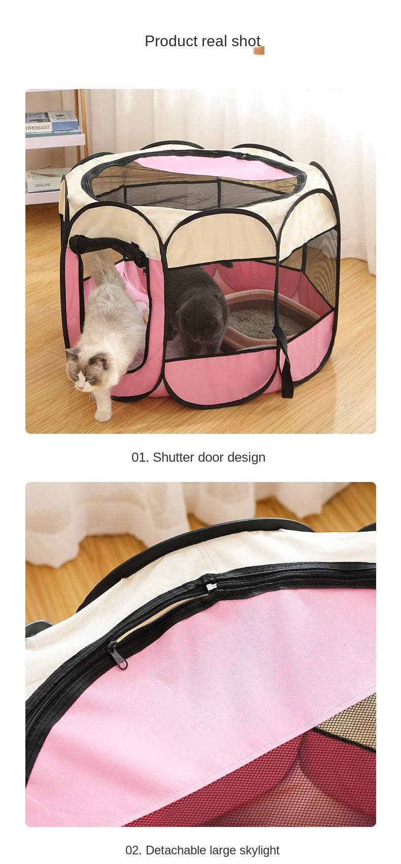 Portable Foldable Pet Playpen | PetPals® - Stringspeed